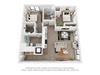 Two bedroom floor plan The Mansion_C10